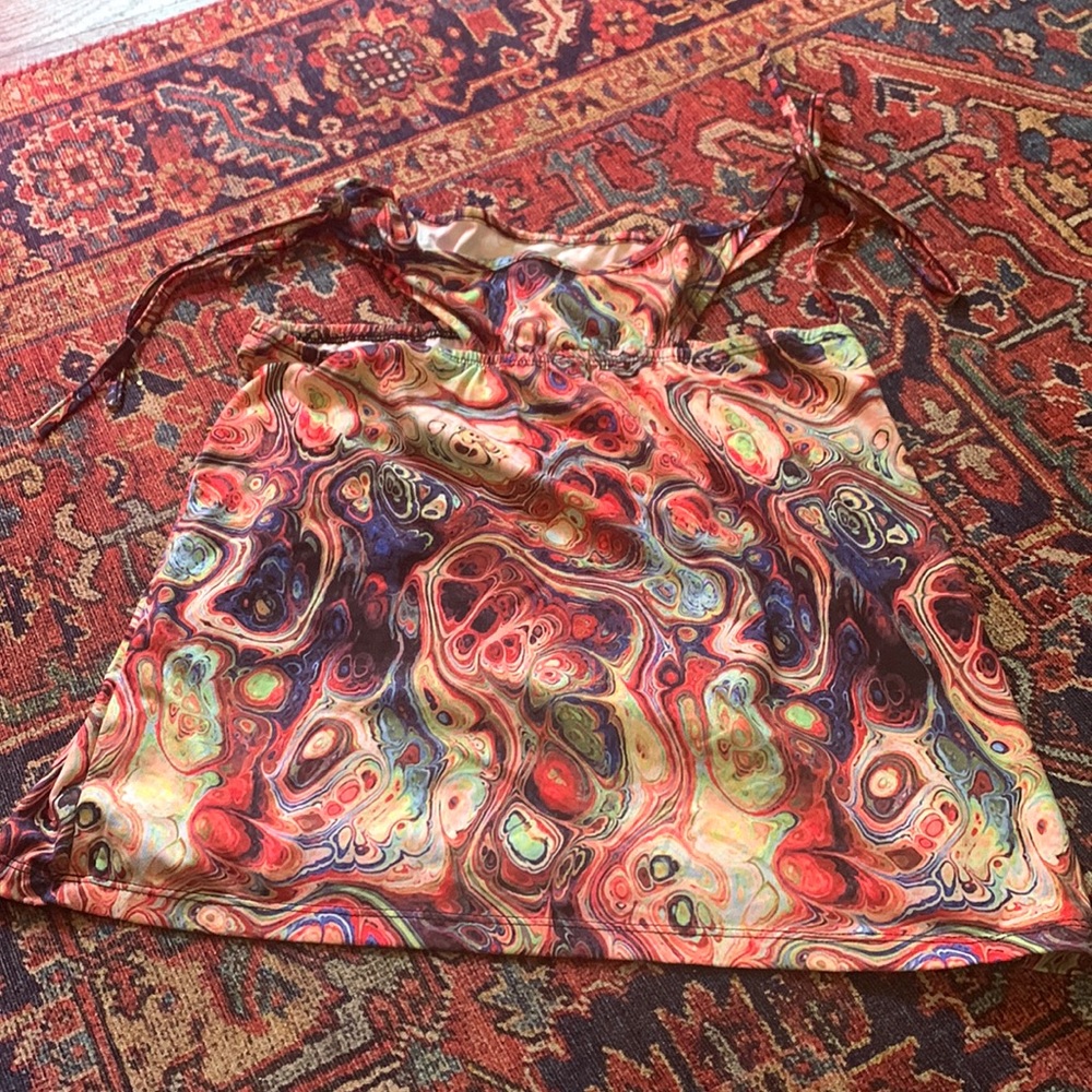 Unique strappy top